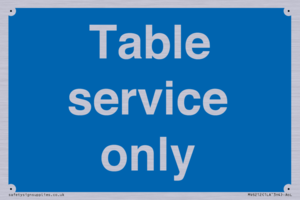 Table service only
